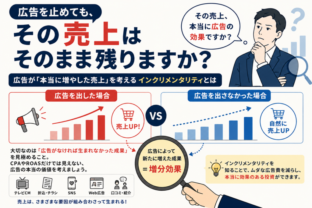 広告を止めても、その売上は残りますか？