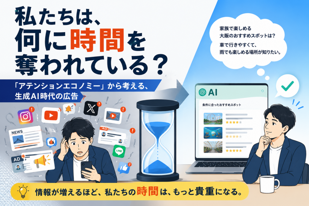 私たちは、何に時間を奪われている？ ～「アテンションエコノミー」から考える、生成AI時代の広告～