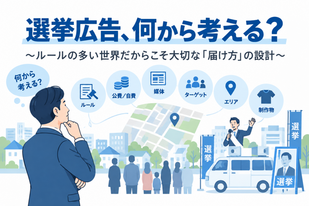 選挙広告、何から考える？ ～ルールの多い世界だからこそ大切な「届け方」の設計～